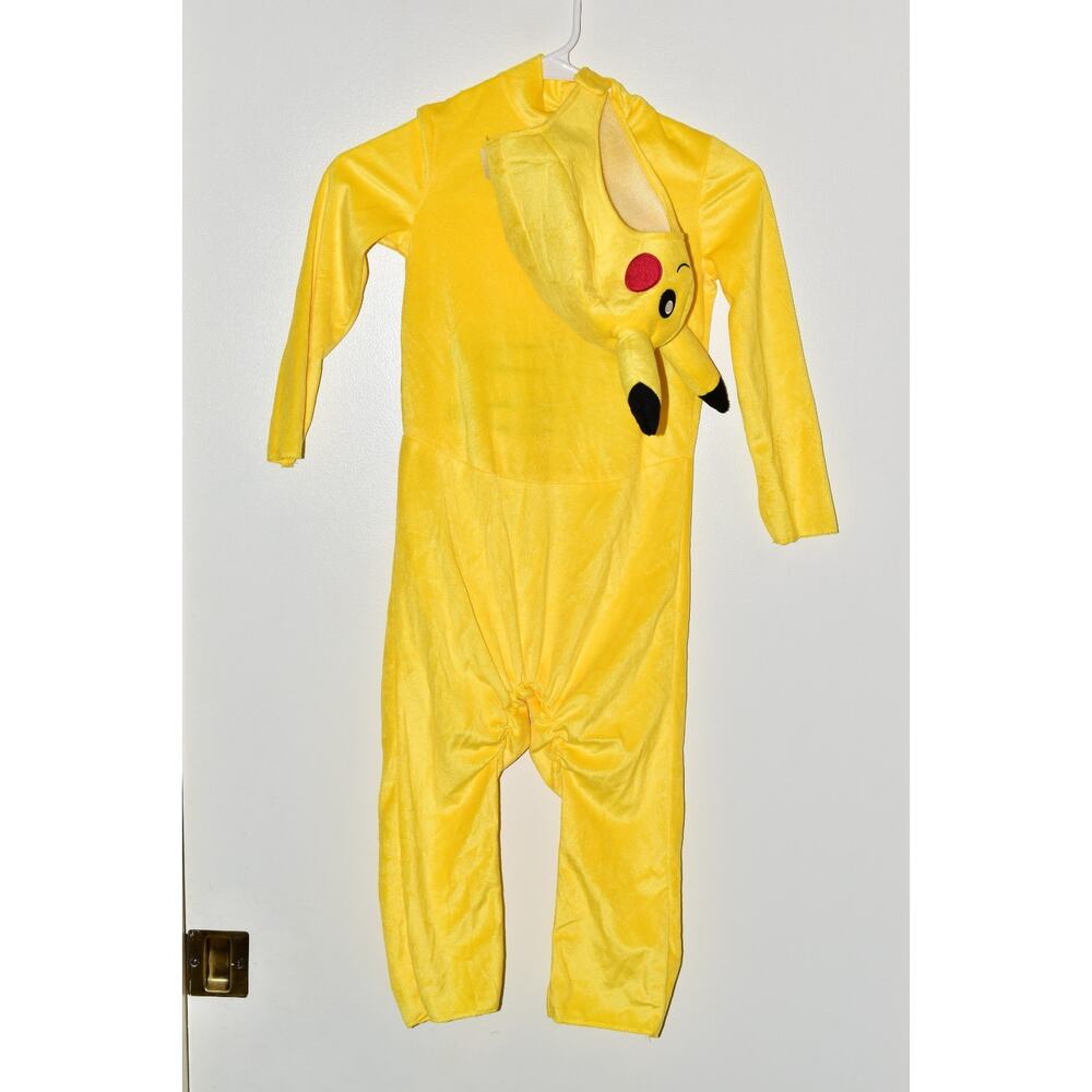 Pokemon Pikachu 3T-4T Kids Toddler Halloween Costume 3 Piece Jumpsuit NWOT
